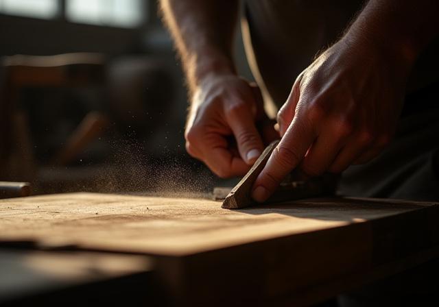 Craftsman working in Brooklyn studio